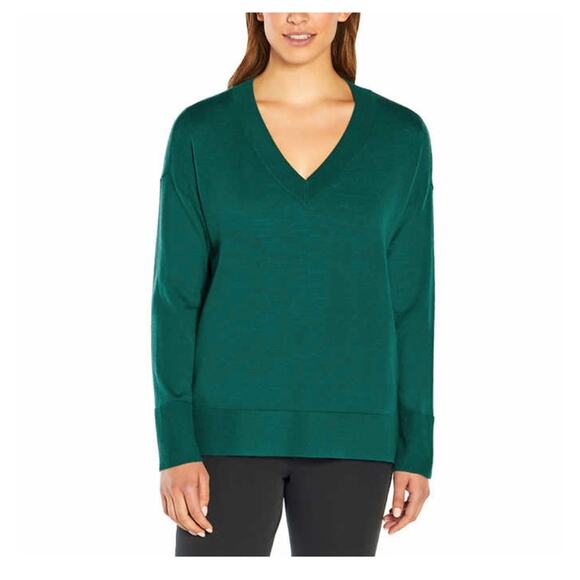 Banana Republic Women’s Merino Green V Neck Sweater New - Picture 1 of 5